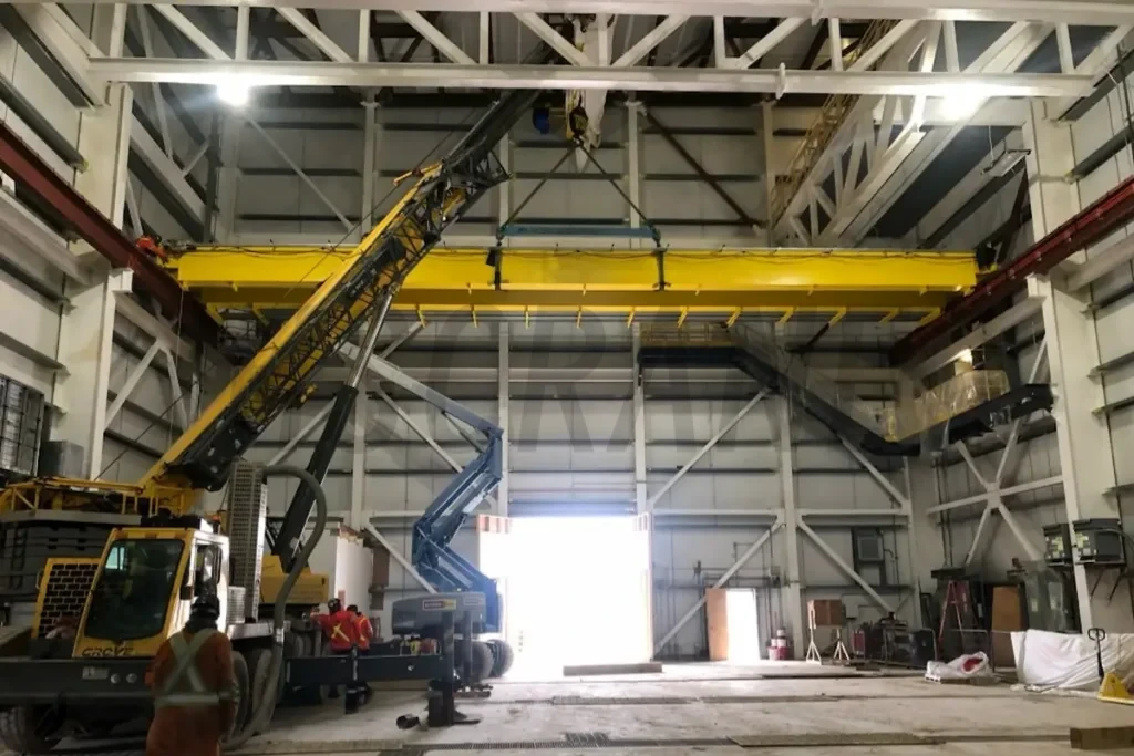 монтаж двухбалочный мостовой кран 50 т