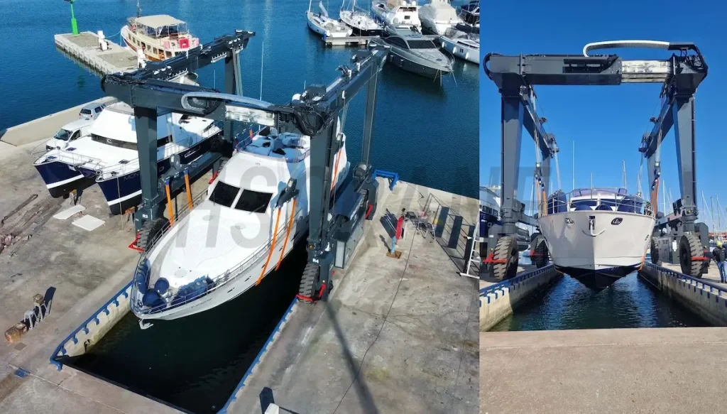 яхтенный подъемник 160 т