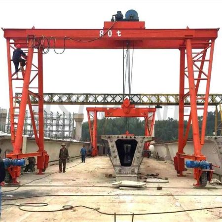 Кран для монтажных работ мостов-3