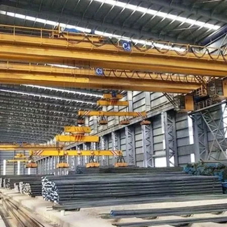 Мостовые краны с электромагнитной балкой